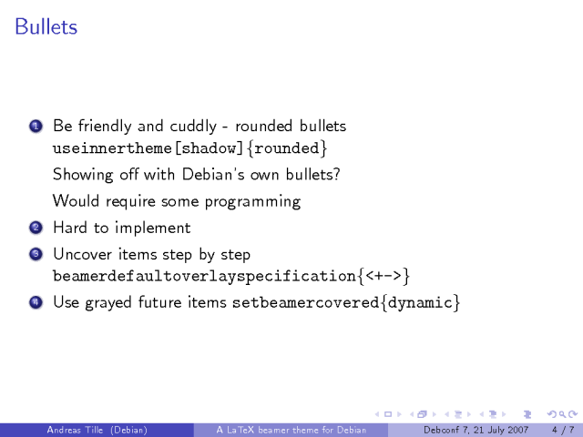 Example of Boadilla theme to give an
     example for informal talks without menu.