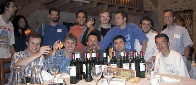 History of Debian-Med - Social event of LSM with wine