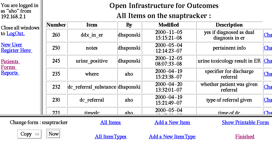 OIO - Open Infrastructure for Outcomes screenshot